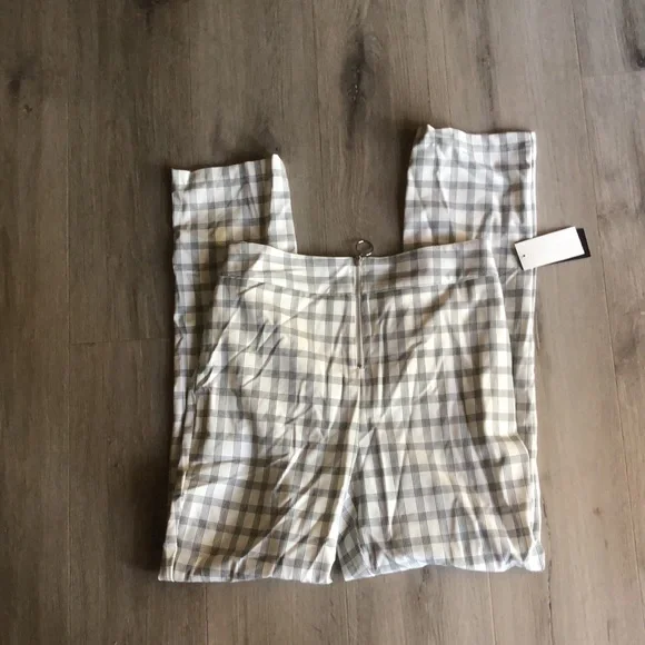 Danielle Bernstein plaid pants high rise NWT - Picture 4 of 6